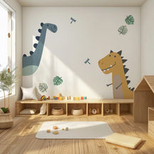 Diplo et Rex Les Dinosaures - Sticker Mural pour Enfants