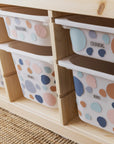 Dots Boho - Storage Tub Decals Organisational Tubs