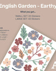 English Garden Earthy Wall Decals - Decals - Florals