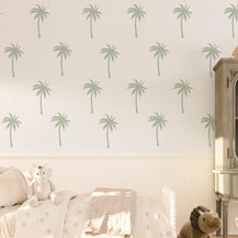 Sticker mural palmiers verts - Motif