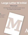 Letter M Initial Decal - Decals - Initials