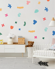 Mixed Shapes Multi Wall Decal - Decals Abstract