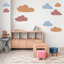 Sticker mural multi-nuages