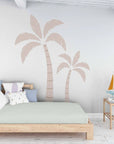 Neutral Palm Tree Wall Decal - Large - Decals - Florals