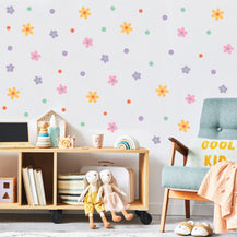 Sticker mural floral pastel