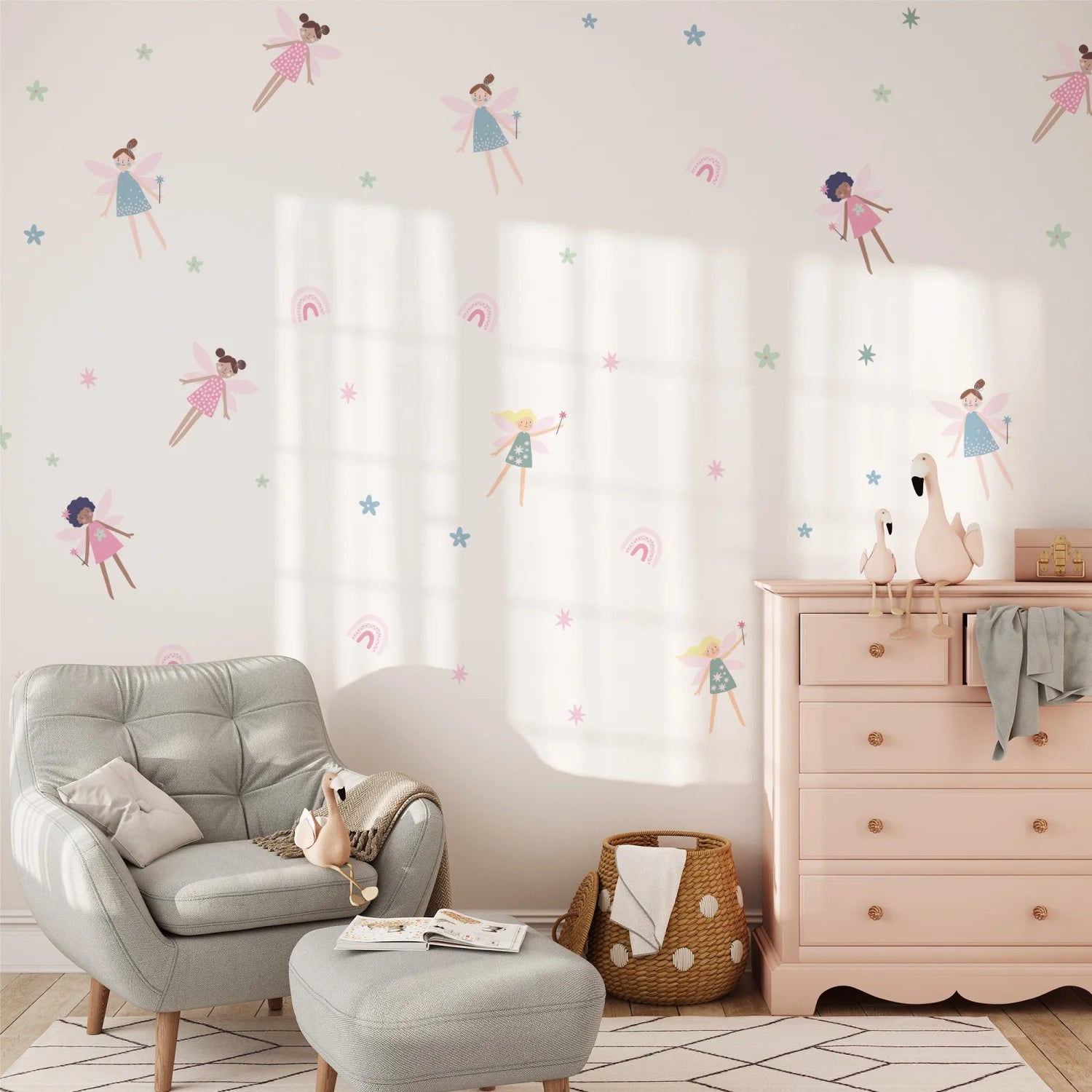 Pink Fairies - Patterned - Decals - Fantasy