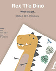 Rex The Dino - Kids Wall Decal - Decals - Animals